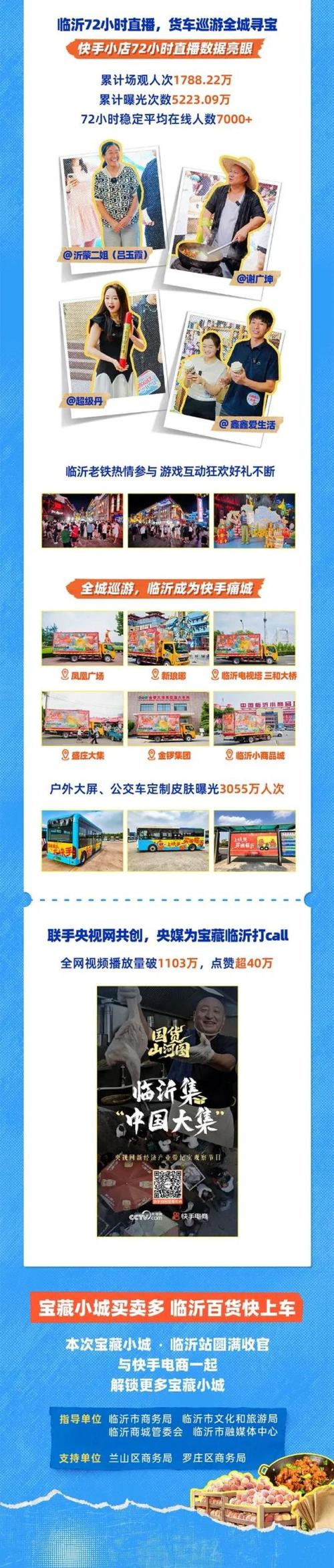 快手宝藏小城临沂站_快手涨热度_谢广坤超级丹临沂电商活动